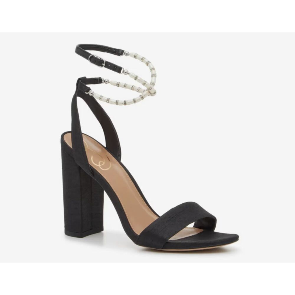 Sam Edelman Yanelli Black Silk Sandal Size 10